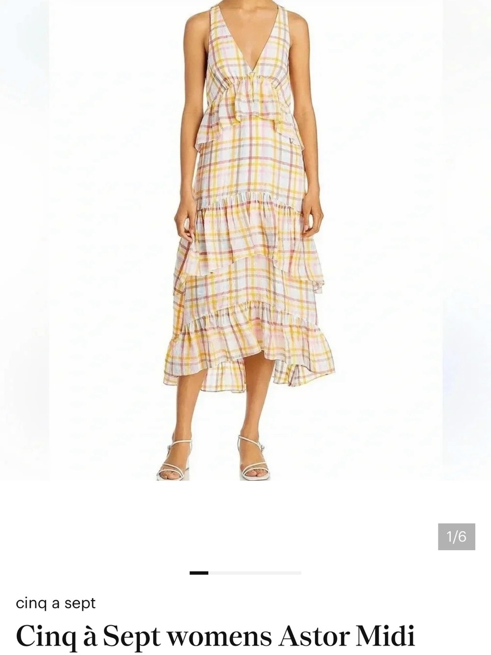 Cinq à Sept womens Astor Midi Dress NWT size 6